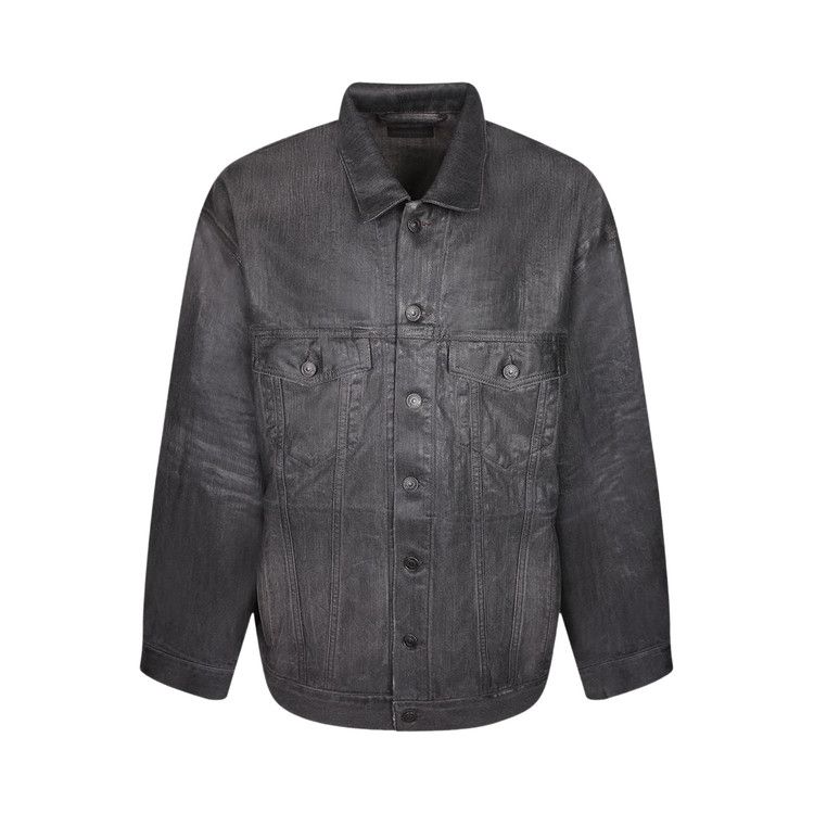 Balenciaga Oversized Jacket 'Light Heather Grey/Yellow'