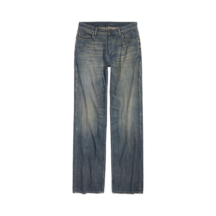 Balenciaga Relaxed Fit Pants 'Navy/Green/Yellow'