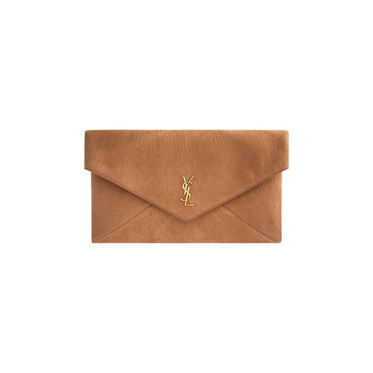 Saint Laurent YSL Large Envelope Pouch 'Honey Caramel'