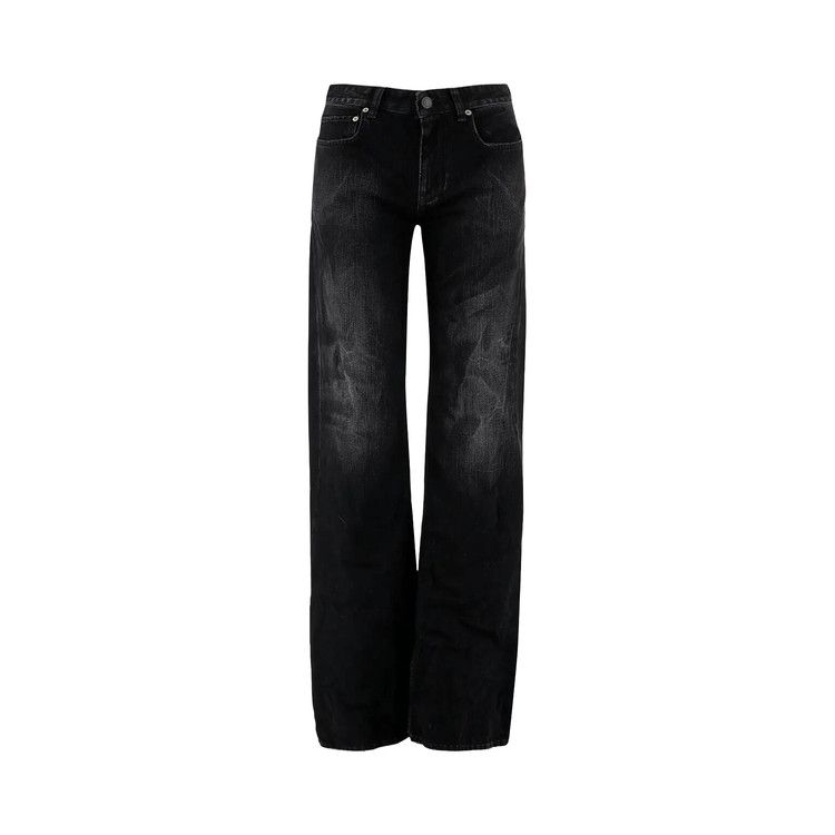 Balenciaga Wide Leg Pants 'Black Fade Out'