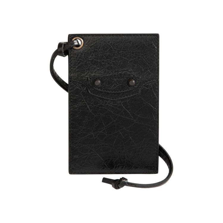 Balenciaga Le City Card Holder Keyring 'Black'
