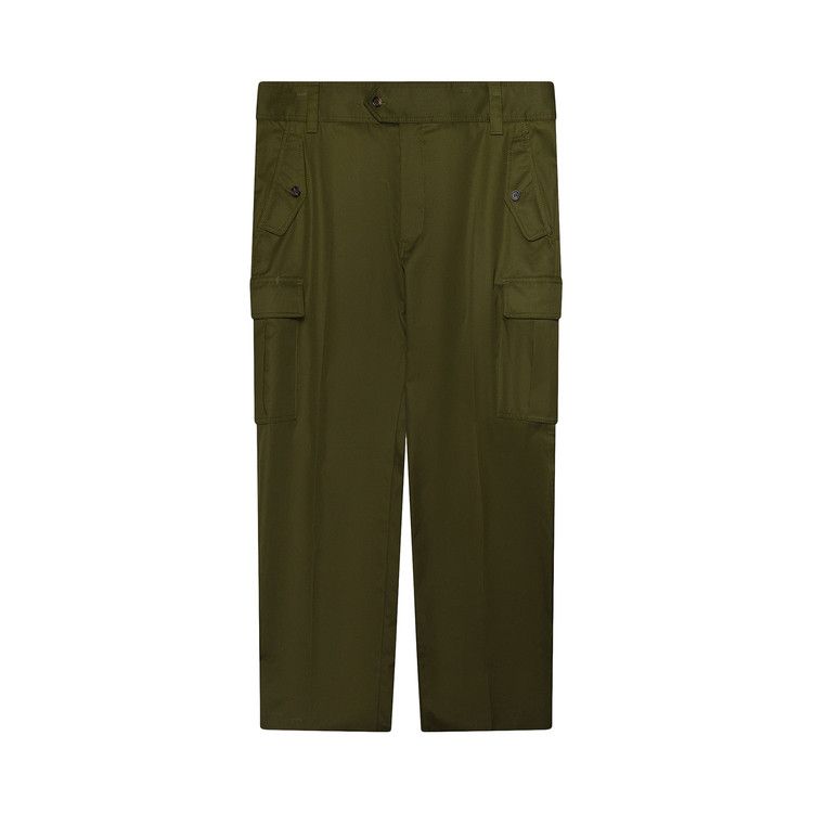 Alexander McQueen Straight Leg Cargo Pants 'Khaki/Green'