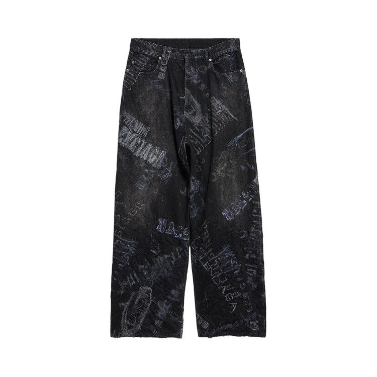 Balenciaga Minimal Baggy Pants 'Black Fade Out'