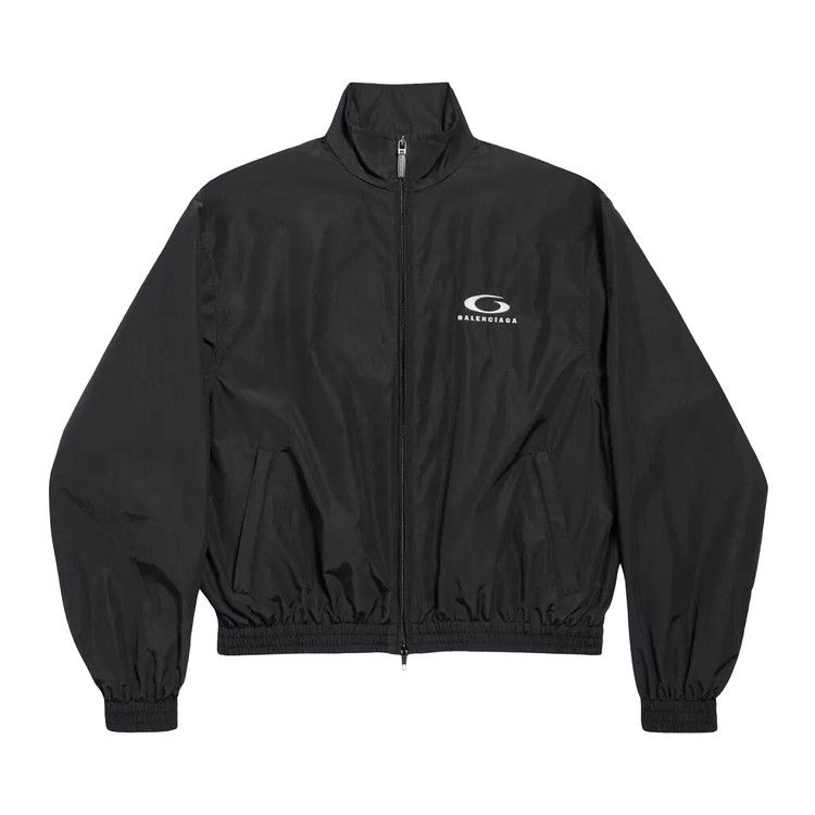 Balenciaga Tracksuit Stand Up Collar Jacket 'Black'