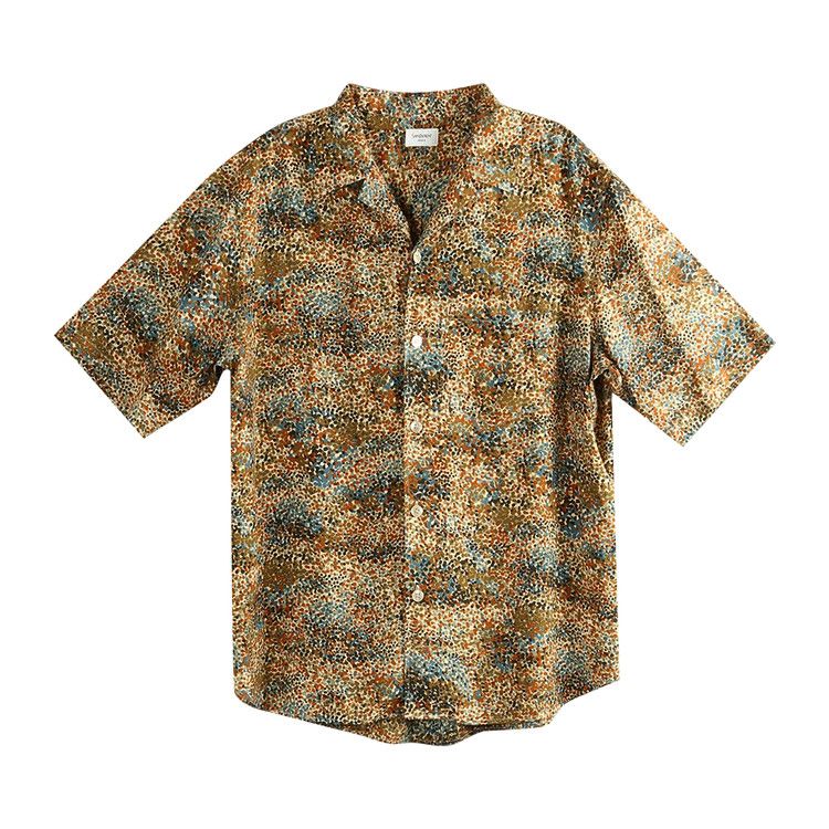 Saint Laurent Chemise Boxy Shirt 'Multico Taupe/Khaki'