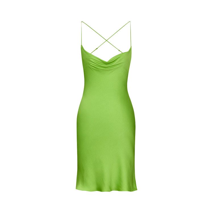 Saint Laurent Robe 'Vert Fluo'