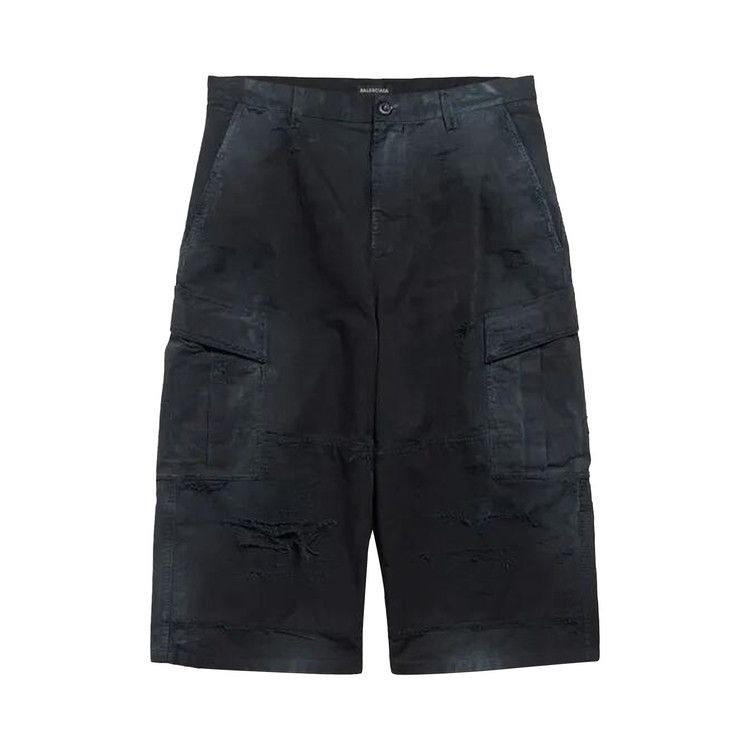 Balenciaga Cropped Cargo Pants 'Black'