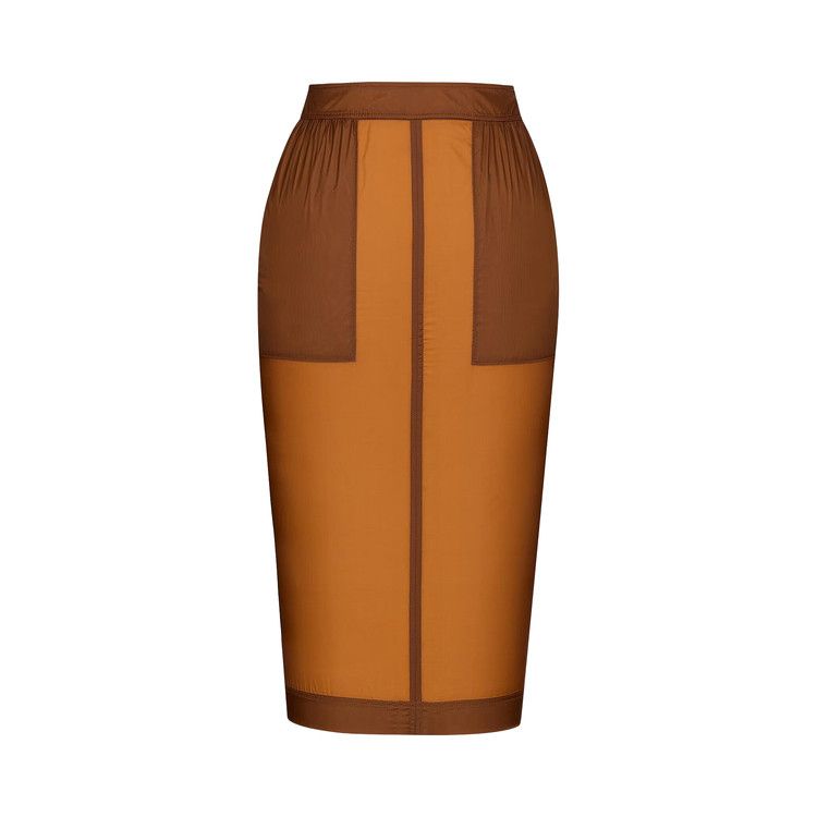 Saint Laurent Jupe Toile Parachute 'Cognac'