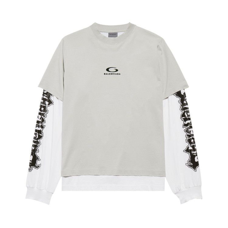 Balenciaga Double T-Shirt 'Grey/White'