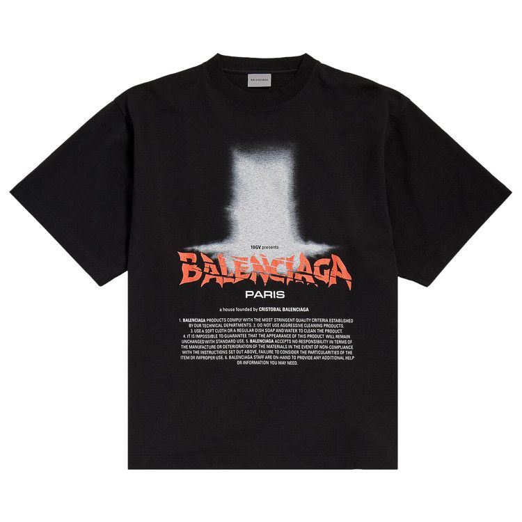 Balenciaga Large Fit T-Shirt 'Black'