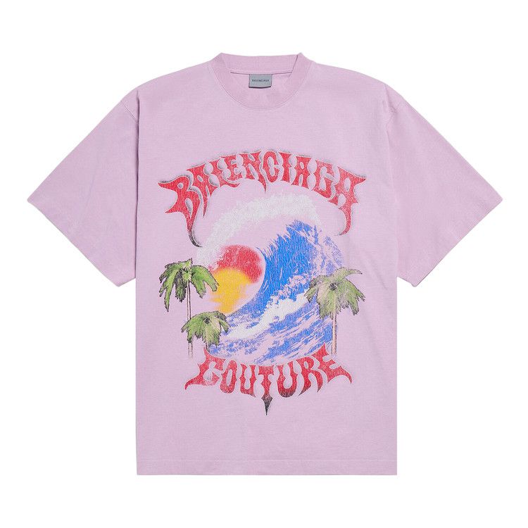 Balenciaga Large Fit T-Shirt 'Old Pink'
