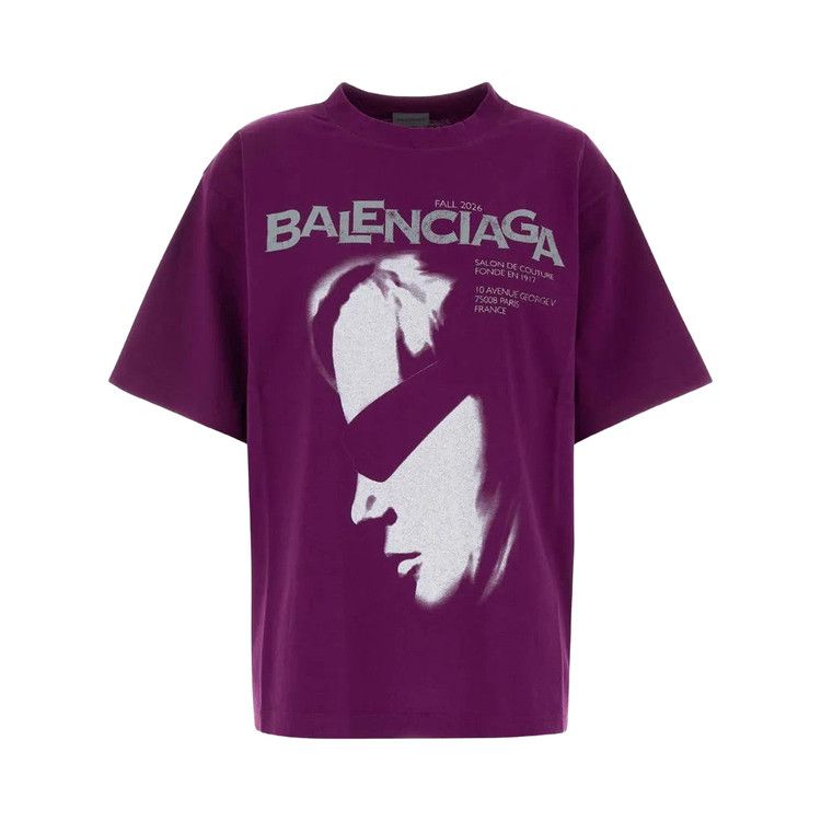Balenciaga Large Fit T-Shirt 'Violet'