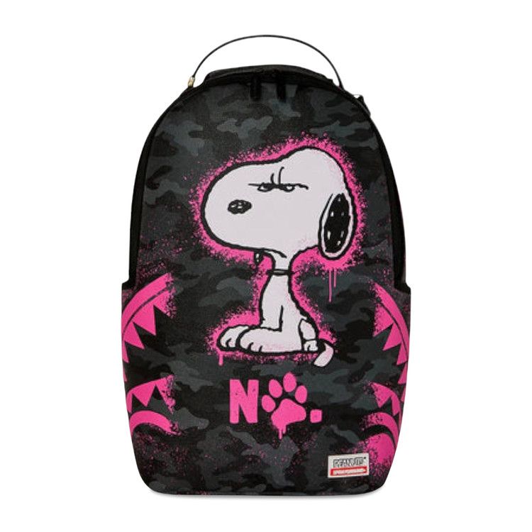 Sprayground Snoopy Pink Stencil Backpack 'Black/Pink'