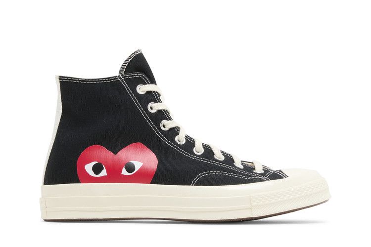 Comme des Garçons PLAY x Converse Chuck 70 High 'Black' 2023