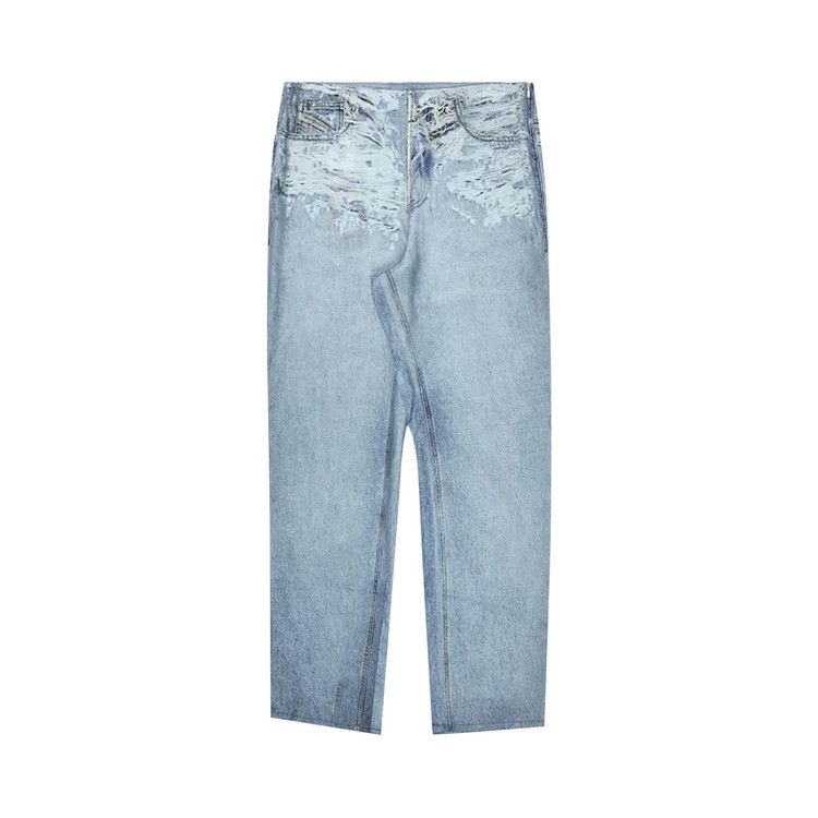 Diesel Straight Placed Print Jeans 'Blue'