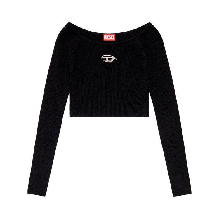 Diesel M-Vera Long-Sleeve Off Shoulder Top 'Black'
