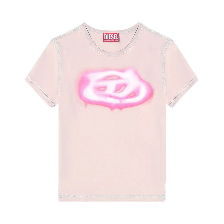Diesel T-Uncuties-Long-S3 T-Shirt 'Pink'