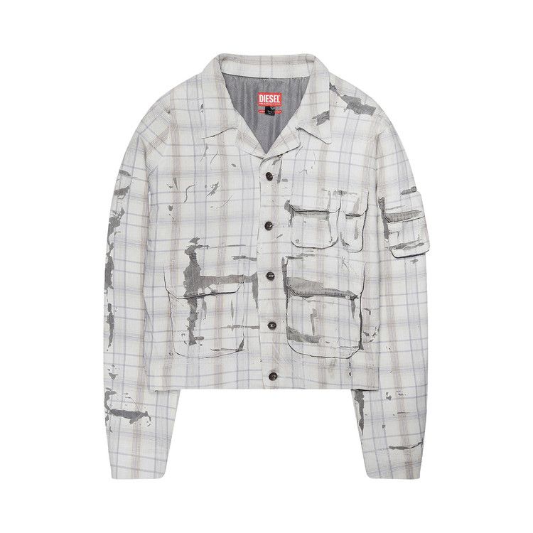 Diesel Peel Off Denim Jacket 'White/Denim'