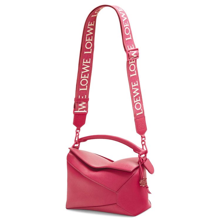 Loewe Small Monochrome Puzzle Edge 'Ruby Red'