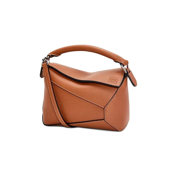 Loewe Mini Puzzle Edge Bag In Classic Calfskin 'Tan'