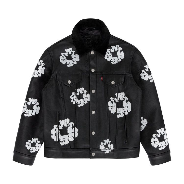 Levi's x Denim Tear Leather Wreath Type III Jacket 'Black'
