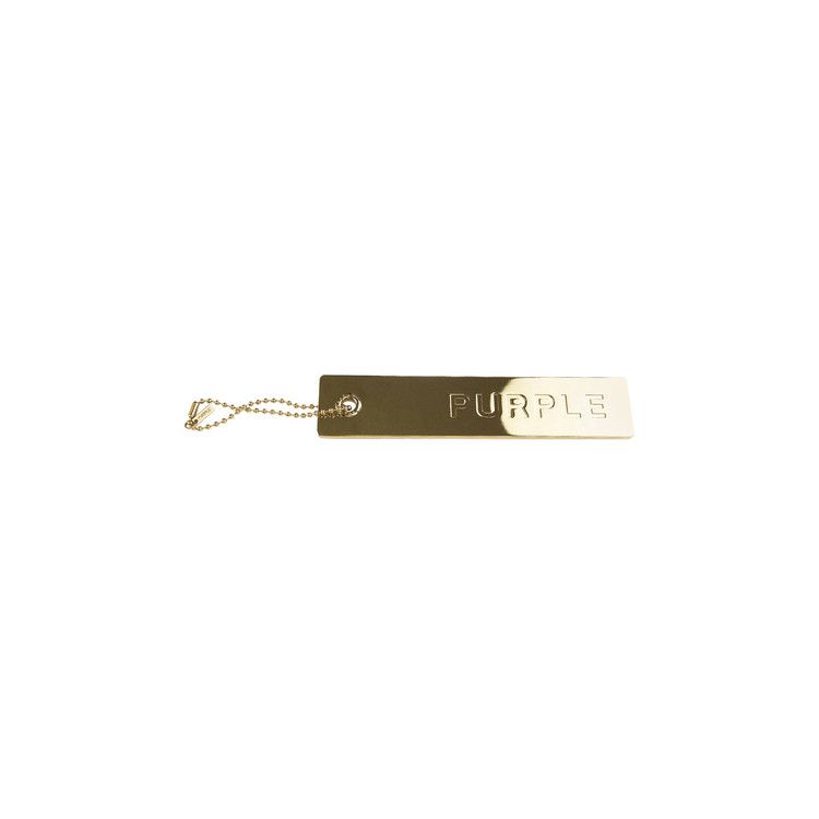 PURPLE BRAND Metal Hang Tag 'Gold'