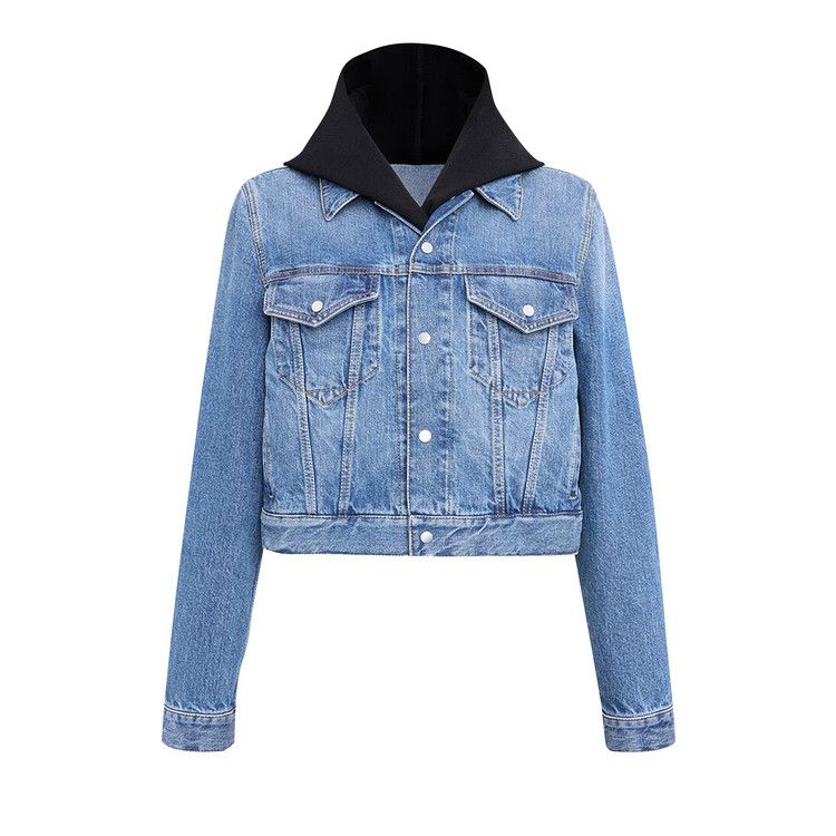 Alaïa Hooded Jacket 'Bleu Vintage'