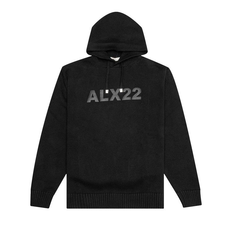 1017 ALYX 9SM Logo Knit Hooded Sweater 'Black'