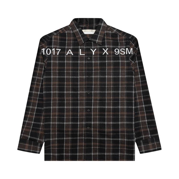 1017 ALYX 9SM Plaid Logo Shirt 'Brown/Black'