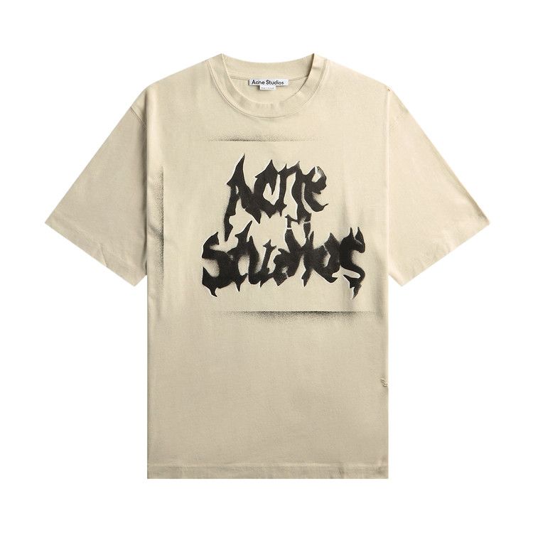 Acne Studios Gothic Logo Tee 'Dusty White'