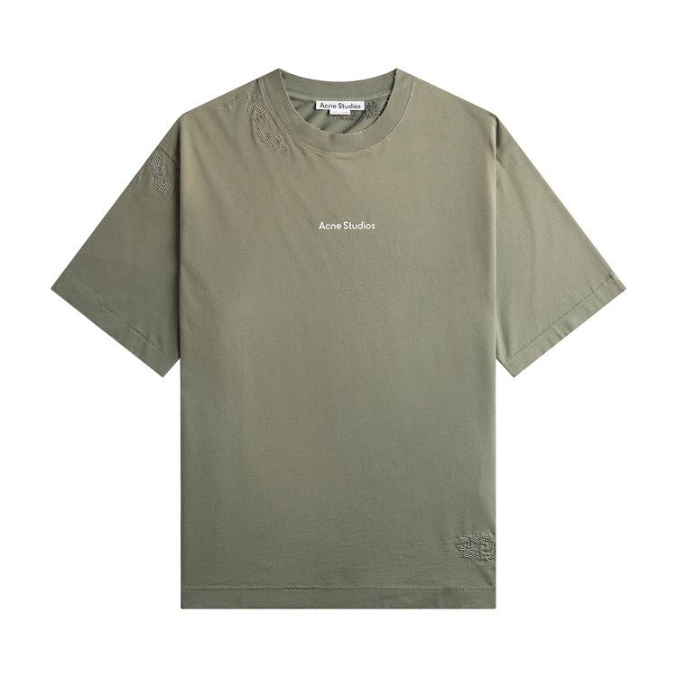 Acne Studios Mended Logo Tee 'Slate Grey'