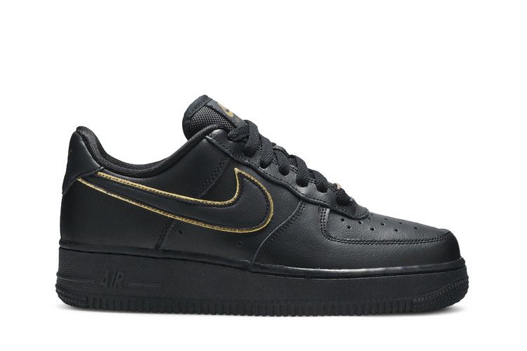 Nike Wmns Air Force 1 Low '07 Essential 'Black Gold Swoosh'