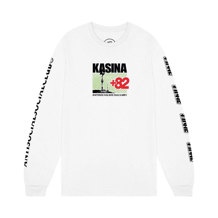 Anti Social Social Club x Kasina Radio Signal Long-Sleeve Tee 'White'