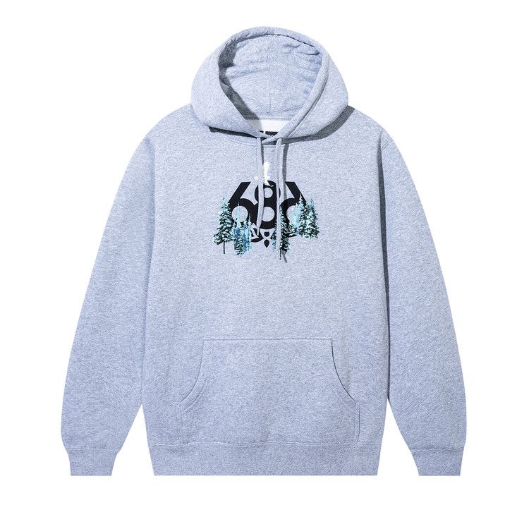 Anti Social Social Club x 686 Hardpack Hoodie 'Heather Grey'