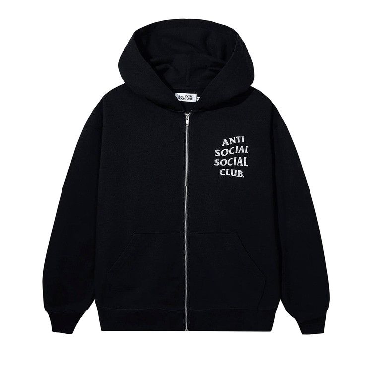 Anti Social Social Club Mind Game Glitter Zip-Hoodie 'Black'