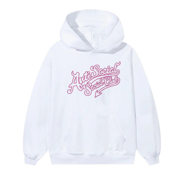 Anti Social Social Club Script Club Hoodie 'White'