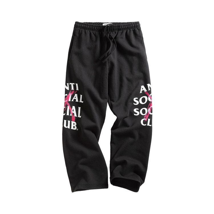 Anti Social Social Club Cancelled Hand Painted Sweatpants 'Black'