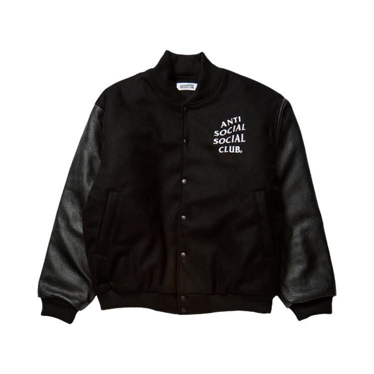 Anti Social Social Club Team Anxious Varsity Jacket 'Black'