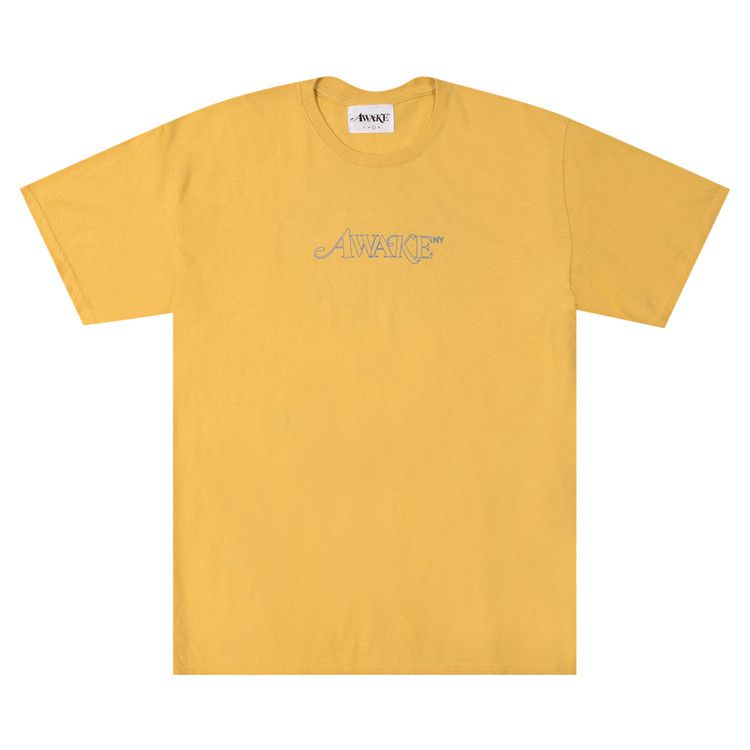 Awake NY Classic Outline Logo Short-Sleeve Tee 'Mustard'