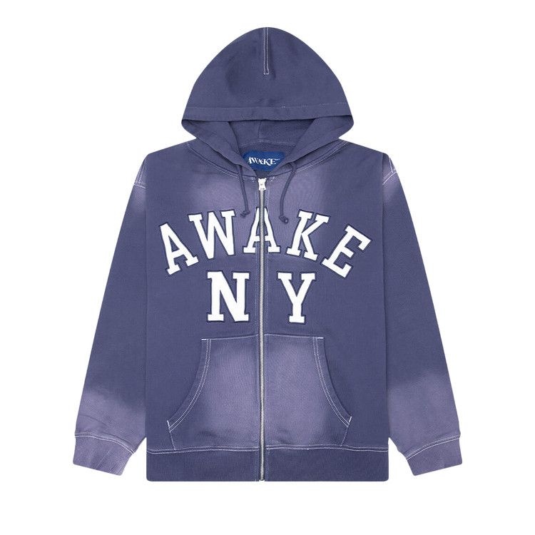 Awake NY Collegiate Arch Zip Hoodie 'Navy'