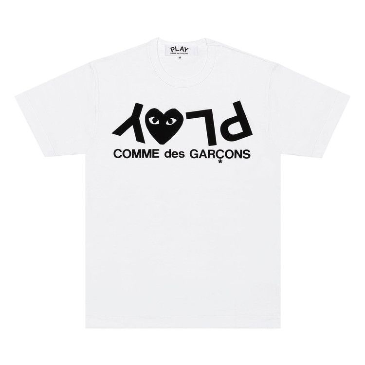 Comme des Garçons PLAY Logo Print T-Shirt 'White'