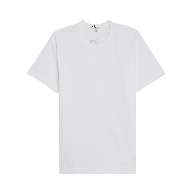 Comme des Garçons PLAY Back Emblem T-Shirt 'White'