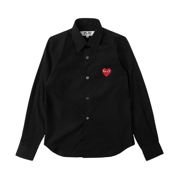 Comme des Garçons PLAY Red Heart Button Up 'Black'