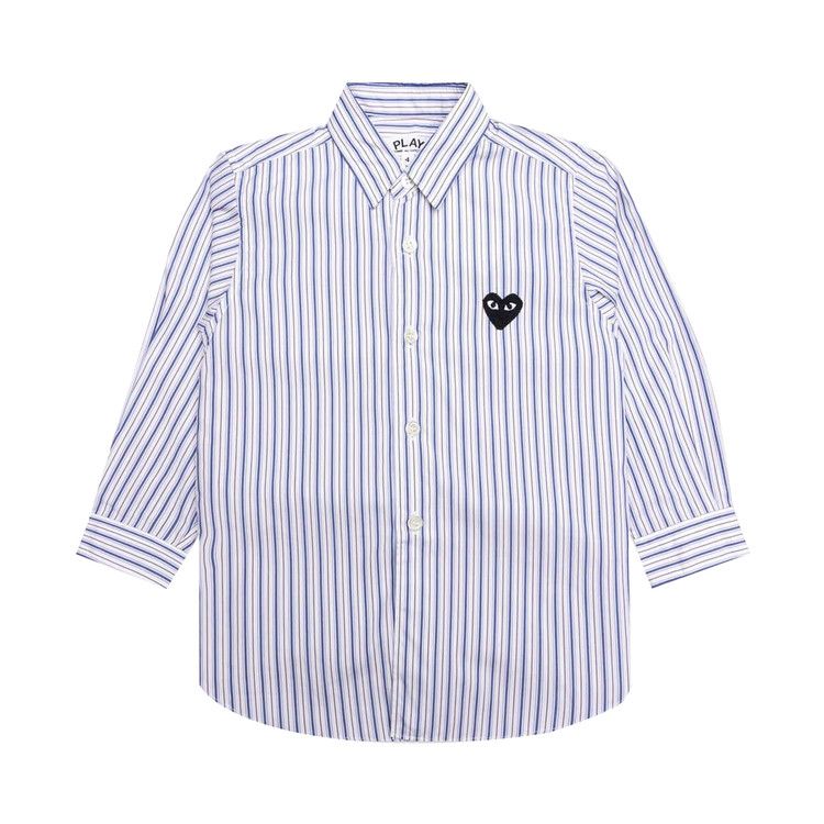 Comme des Garçons PLAY Striped Shirt 'White/Blue/Brown'