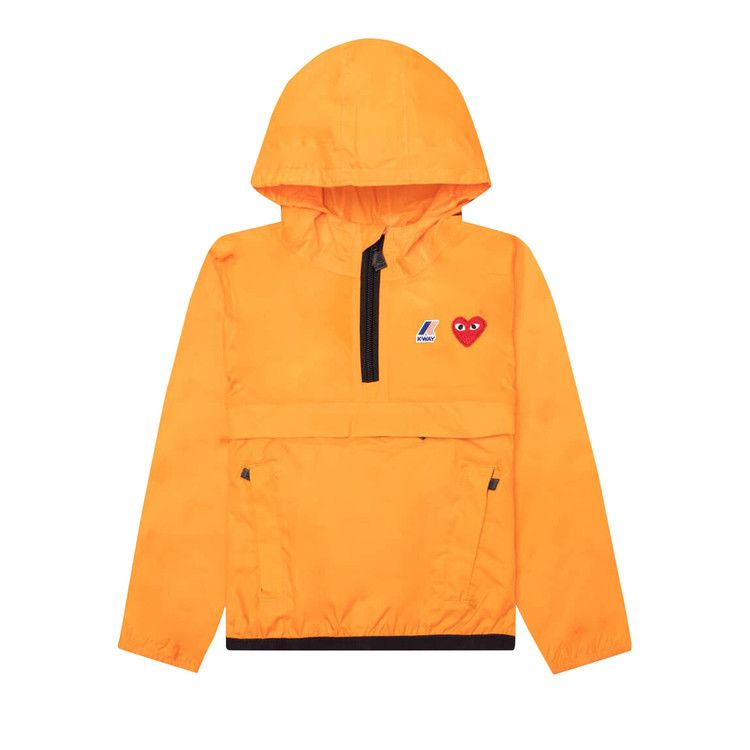 Comme des Garçons PLAY Kids x K-Way Half Zip Jacket 'Orange'
