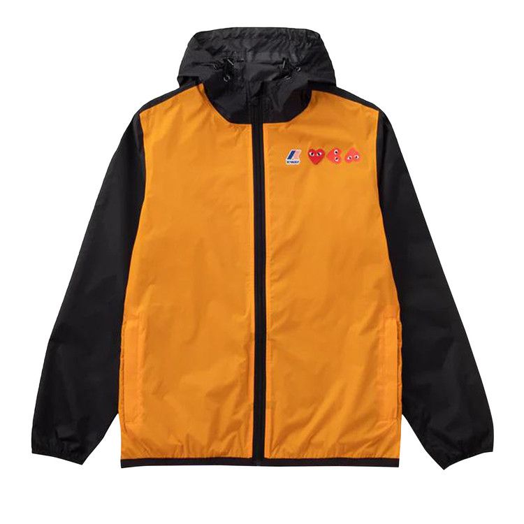Comme des Garçons PLAY K-Way Hoodie Full Zip 'Orange/Black'