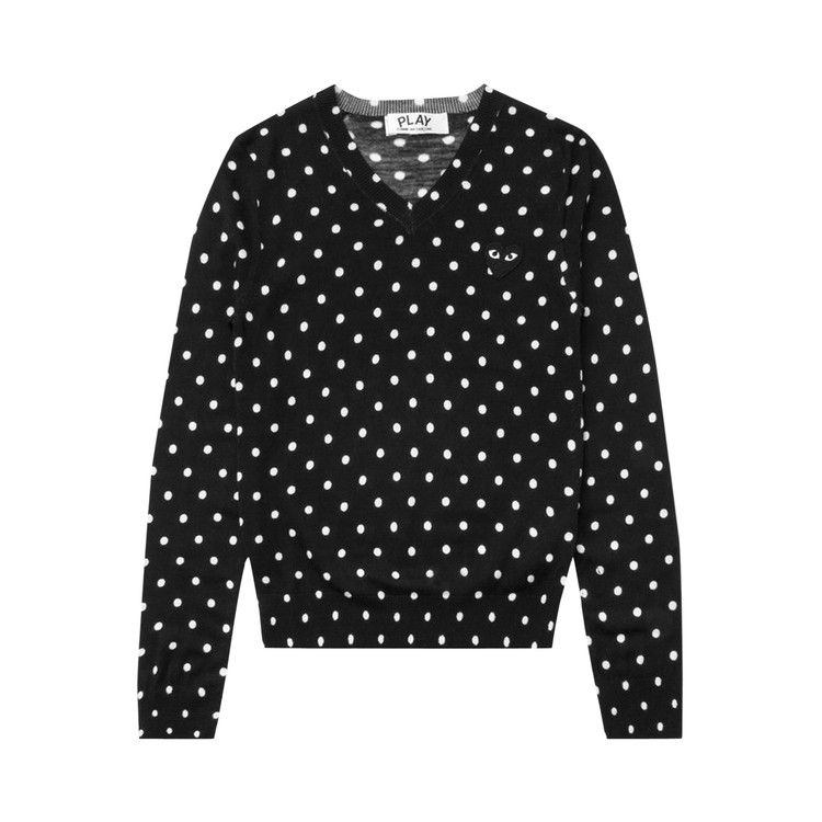 Comme des Garçons PLAY Polka Dot Sweater 'Black'