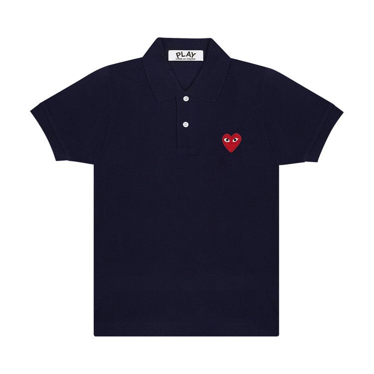 Comme des Garçons PLAY Emblem Polo Tee 'Navy'
