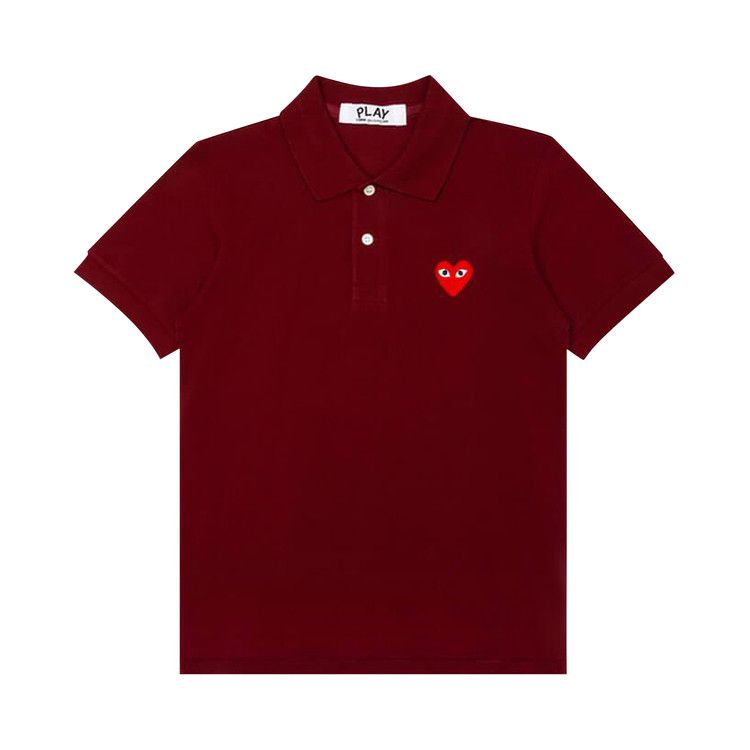 Comme des Garçons PLAY Red Heart Polo Shirt 'Burgundy'