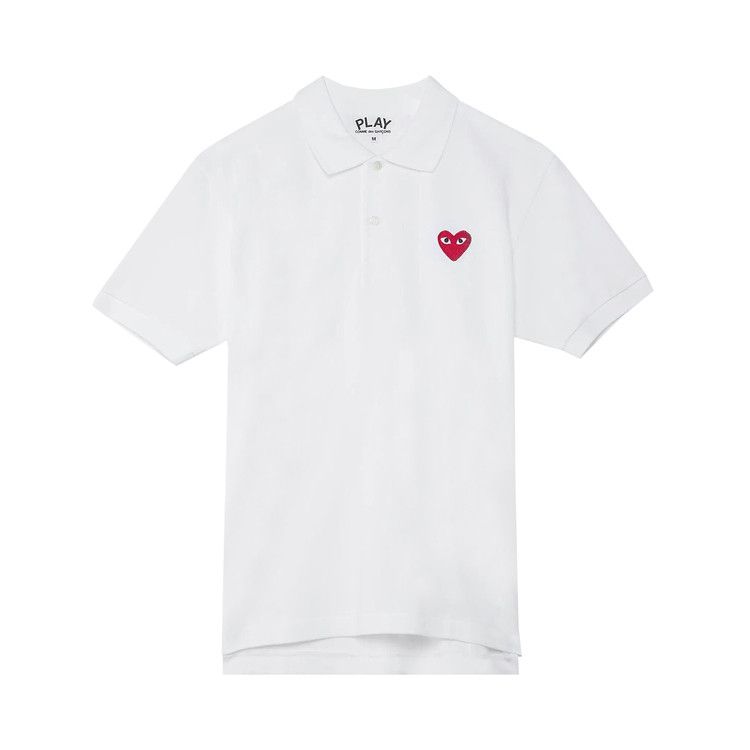 Comme des Garçons PLAY Heart Polo 'White'